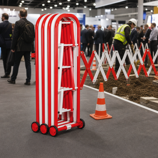 Mobile Retracting Metal Crowd Control Barrier
