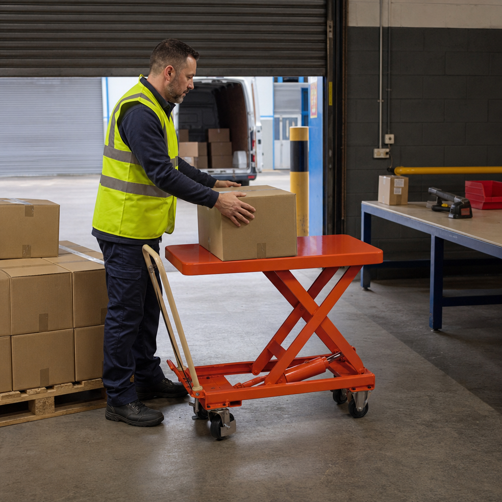 Mobile Single Scissor Lift Tables 150kg and 300kg