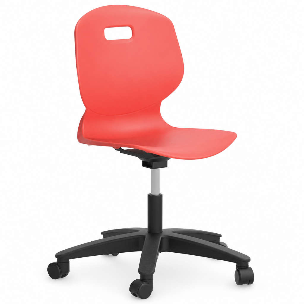 Mobile Stackable School Chair with Writing Tablet