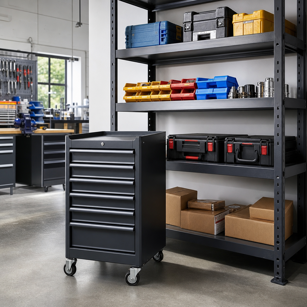Mobile Steel Drawer Cabinets 525mm Deep