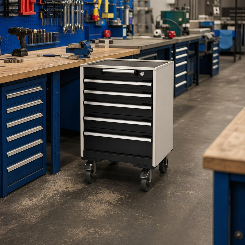 Mobile Steel Drawer Cabinets 525mm Deep