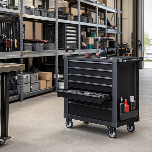 Mobile Steel Tool Trolley With 6 or 7 Drawers