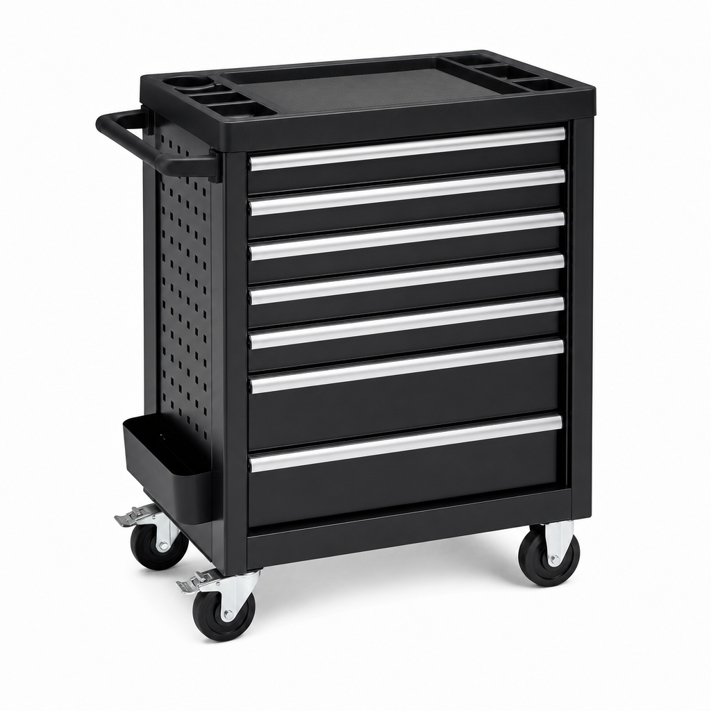 Mobile Steel Tool Trolley With 6 or 7 Drawers