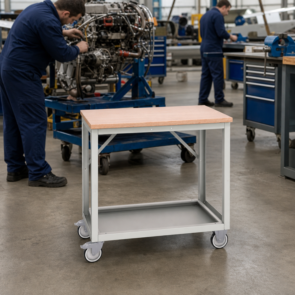 Mobile Workbench 930x1000x600mm with Choice of Worktop