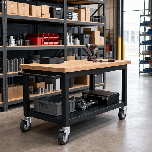 Mobile Workbench 930x1000x800mm with Choice of Worktop