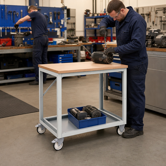 Mobile Workbench 930x1000x800mm with Choice of Worktop