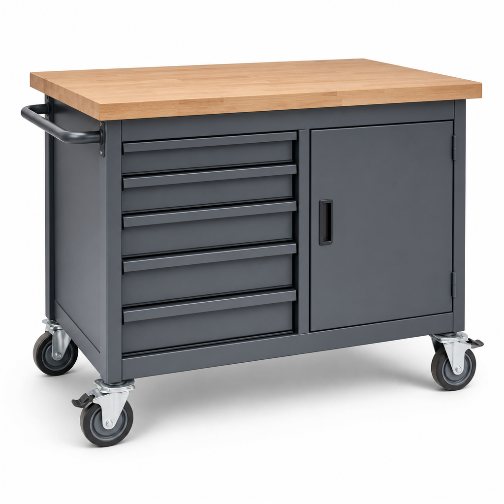 Mobile Workbench 930x1000x800mm with Choice of Worktop
