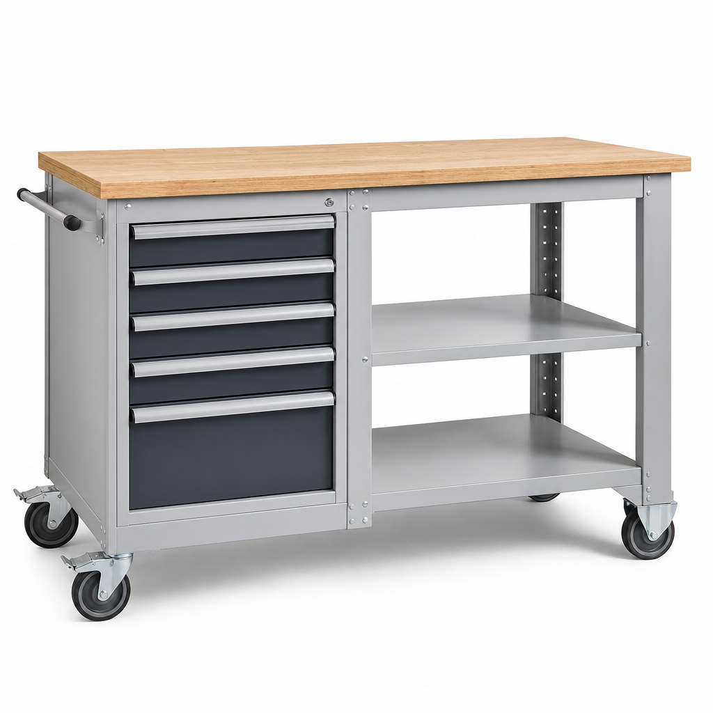 Mobile Workbench 930x1500x600mm with Choice of Worktop