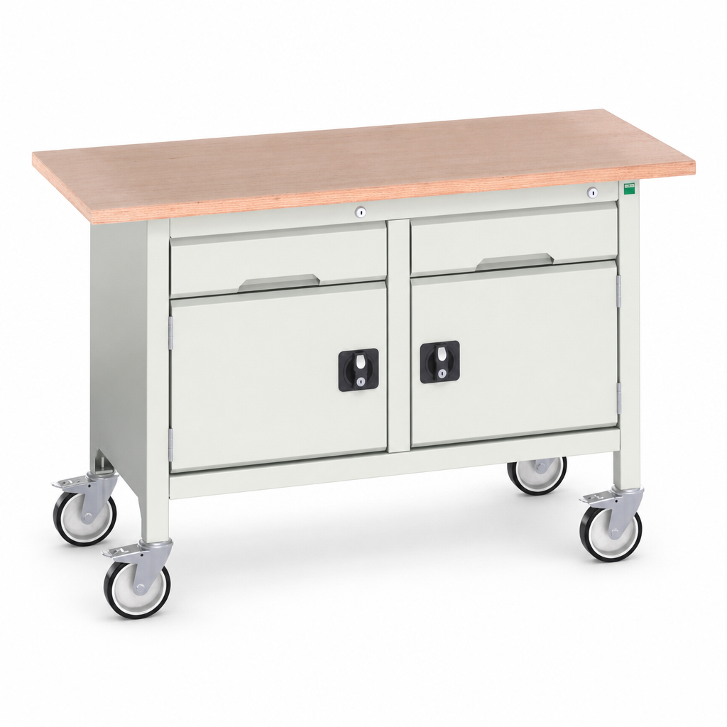 Mobile Workbench with Drawer and Shelf Storage 830x1250x600mm