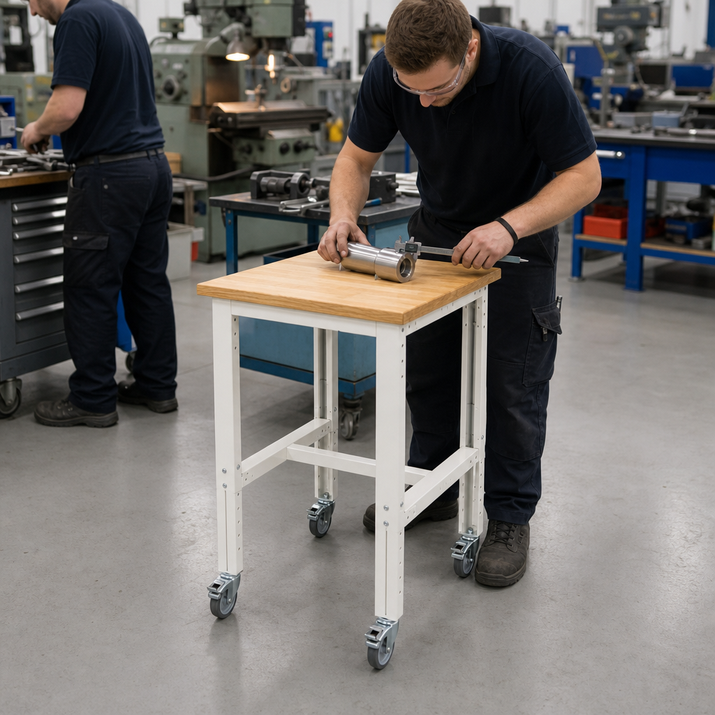 Mobile Workbench with MPX Worktop and Drawer Options