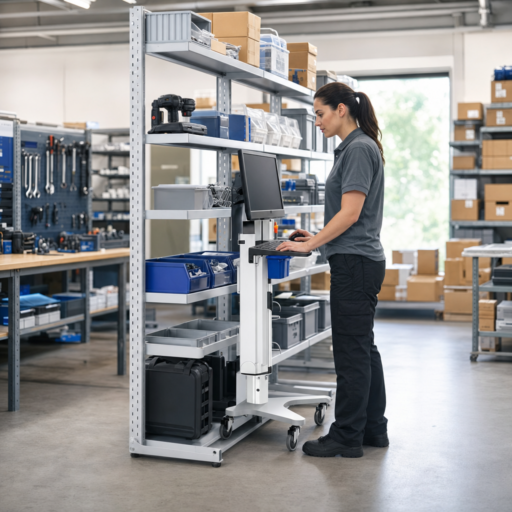 Mobility Kit for 650mm Wide Computer Workstations