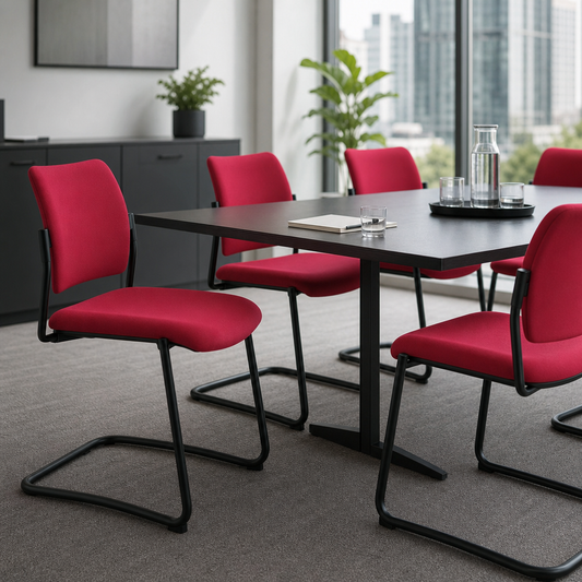 Modern Sled Base Meeting Chair