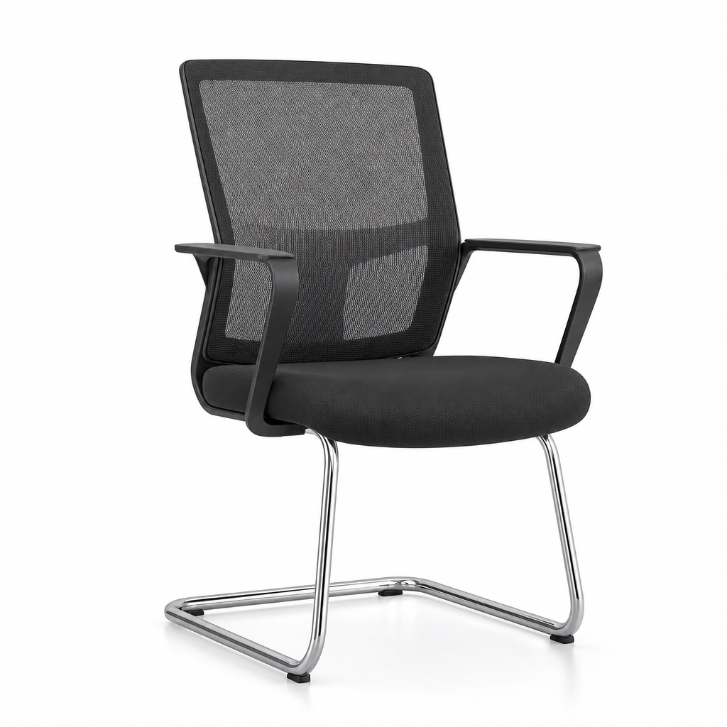 Modern Sled Base Meeting Chair