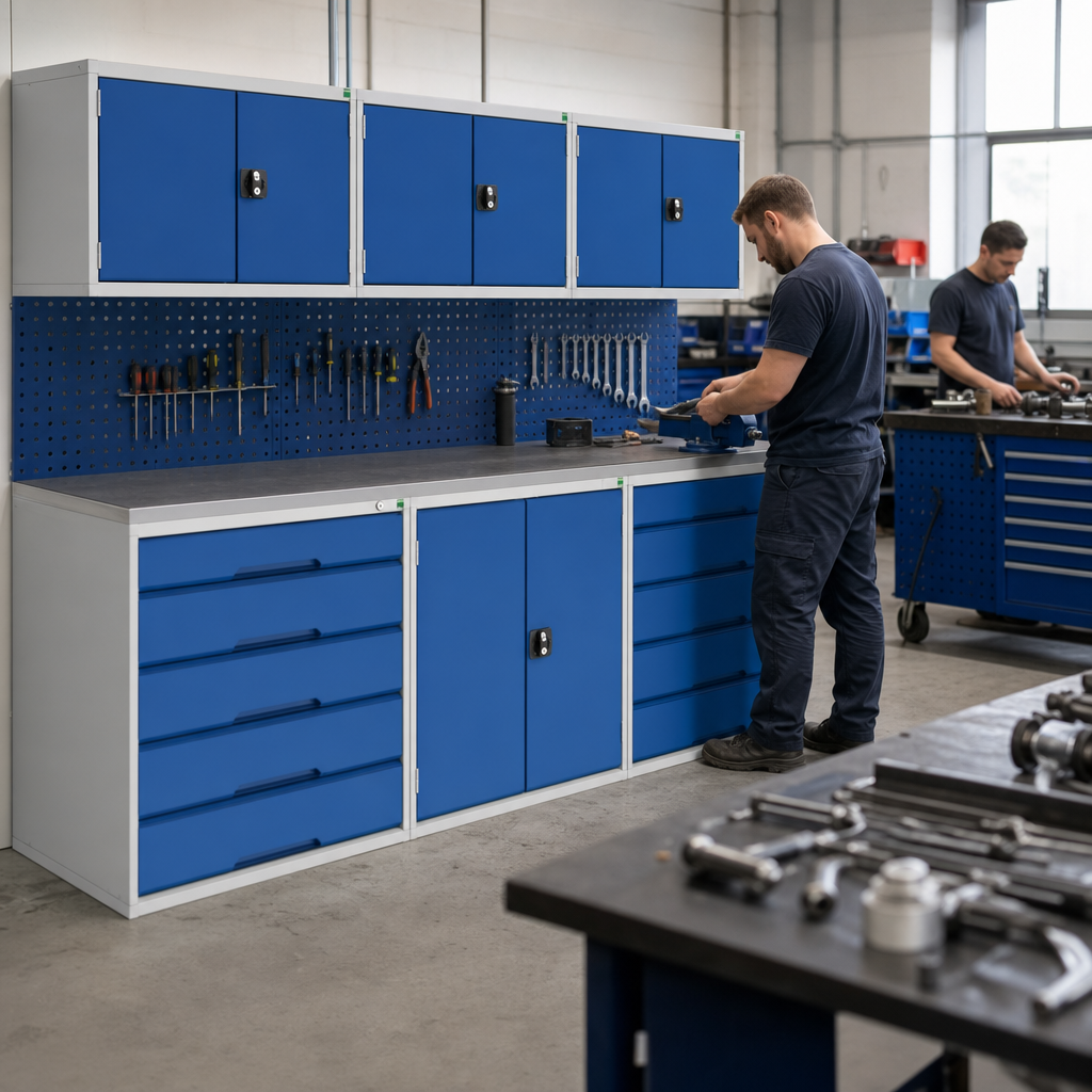 Modular 6 Piece Workshop Storage System