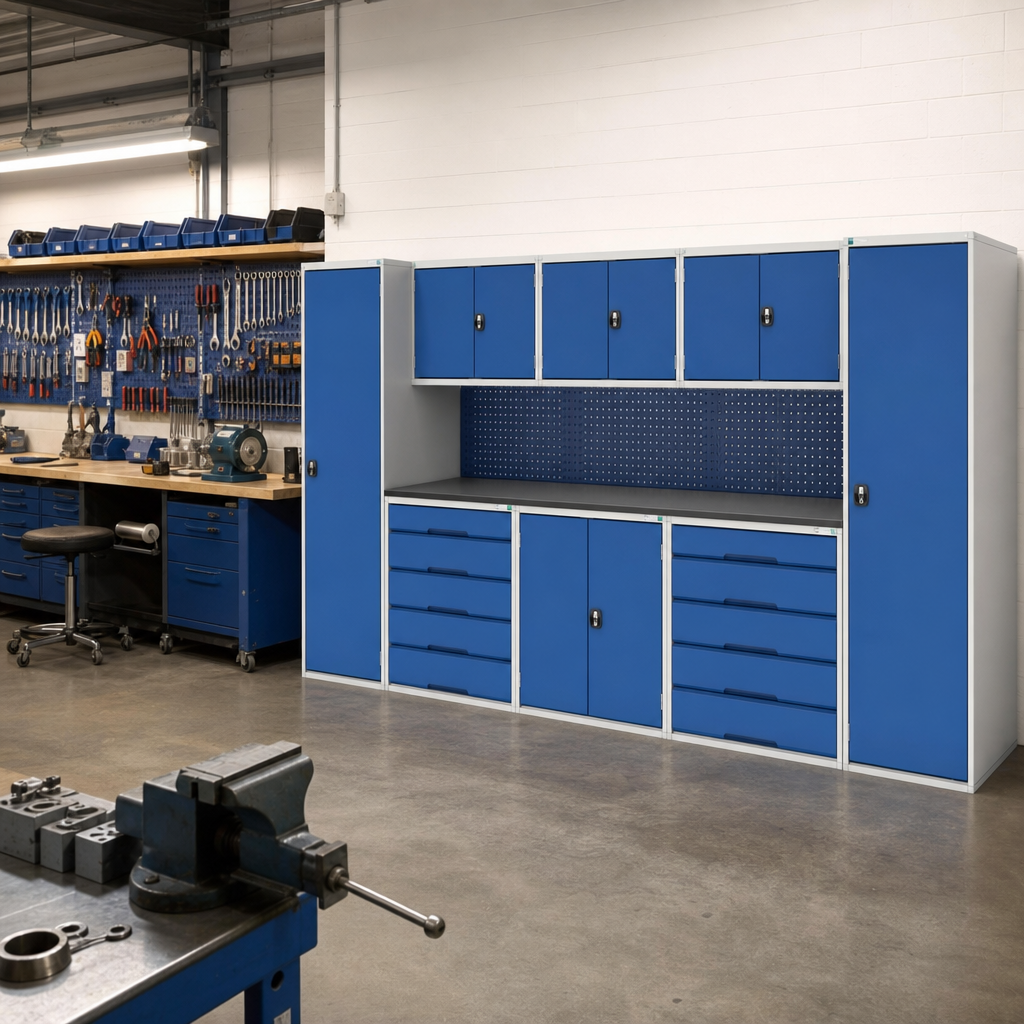 Modular 8 Piece Workshop Storage System