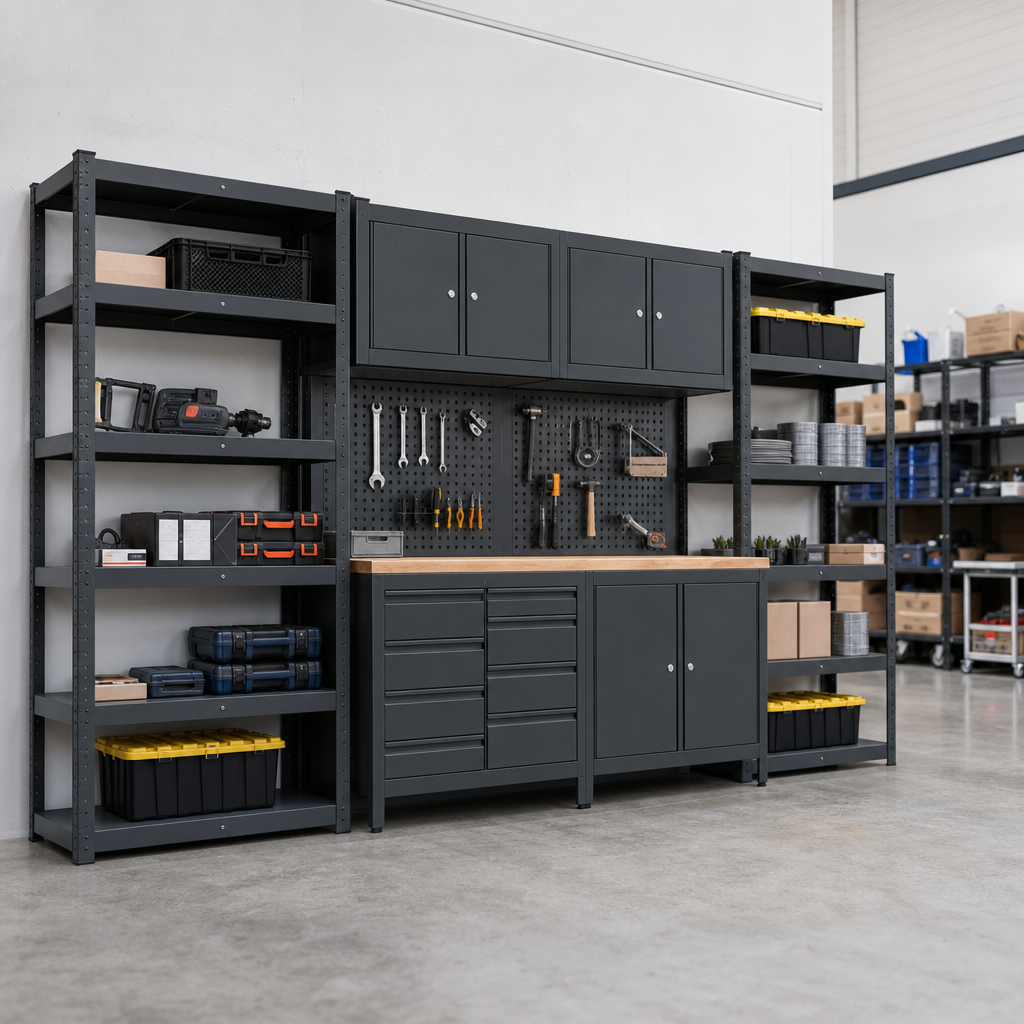 Modular 8 Piece Workshop Storage System