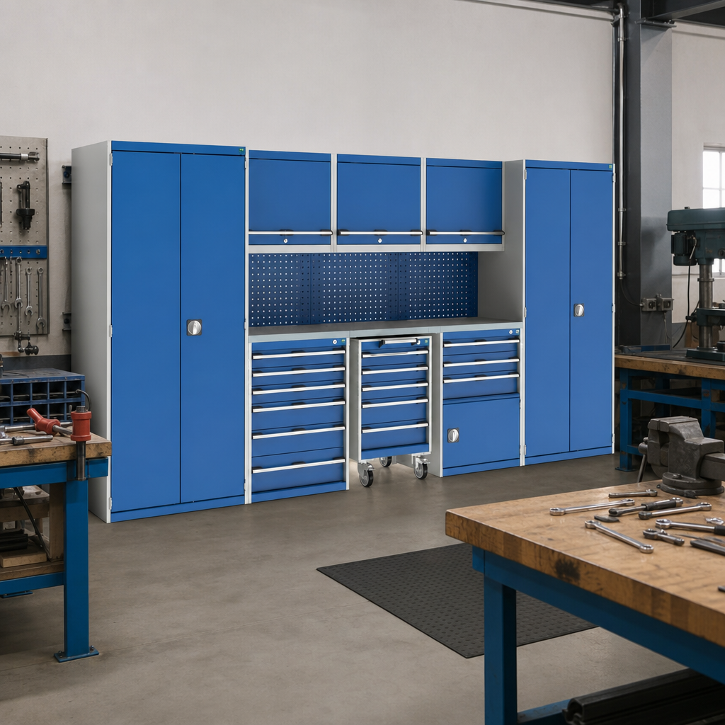 Modular 8 Piece Workshop Storage System