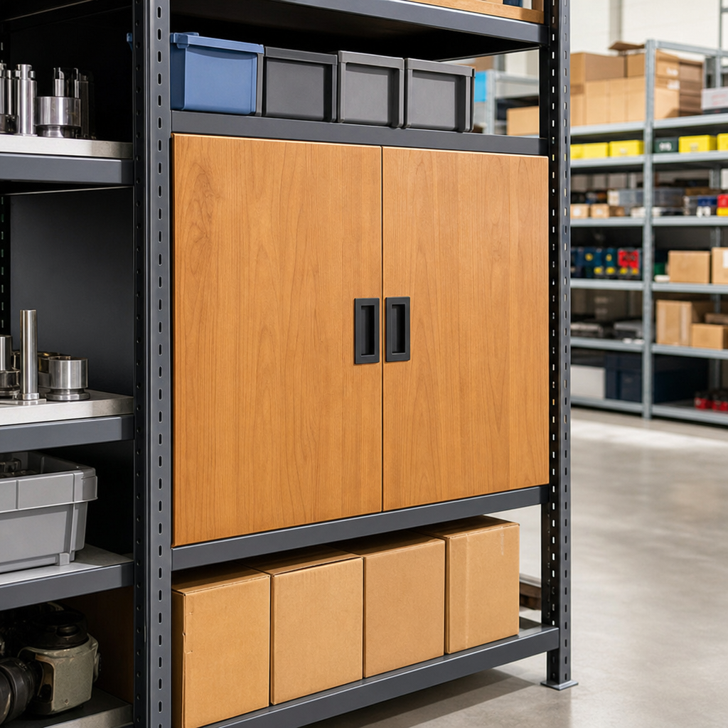 Modular Bookcase Door Accessory in Alder Finish