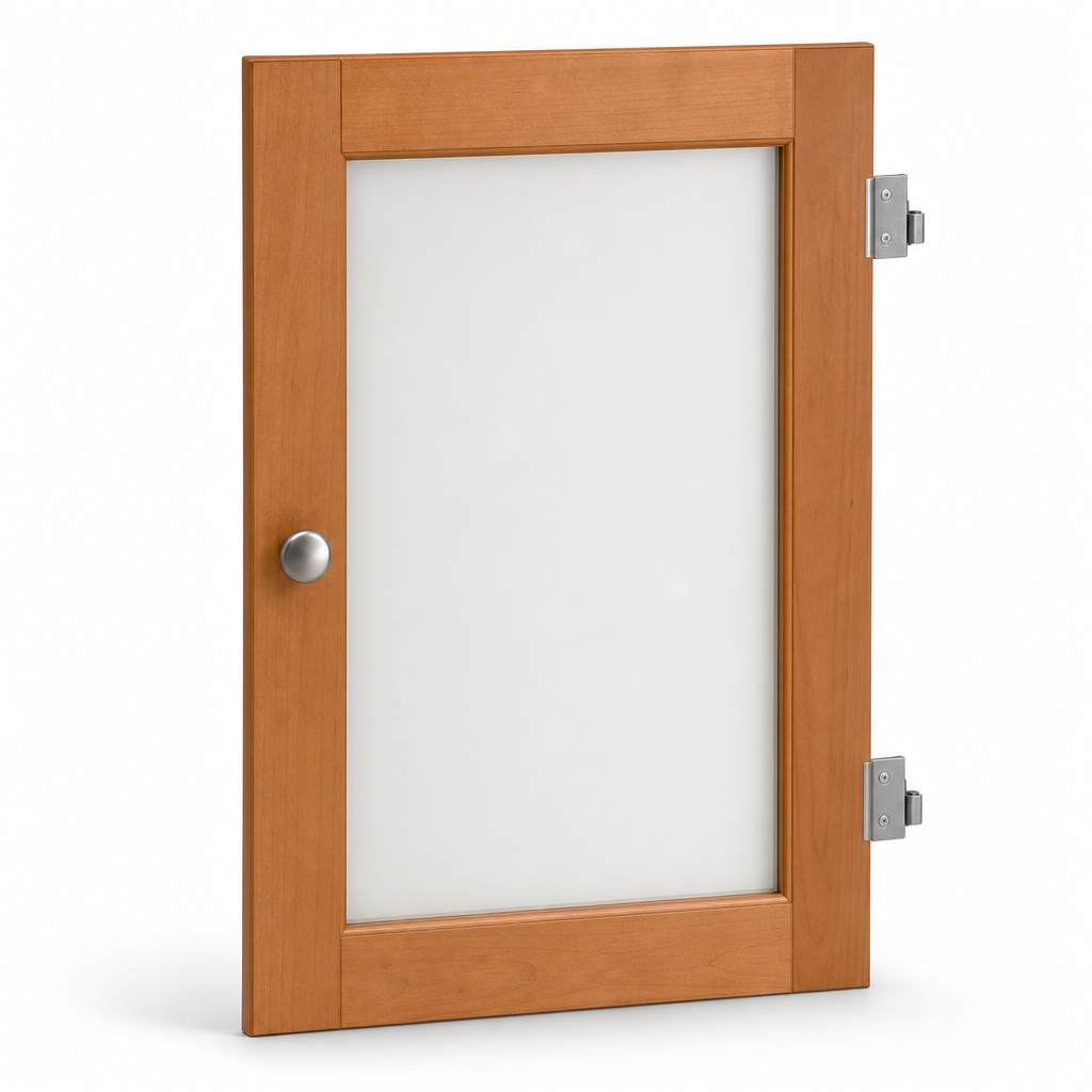 Modular Bookcase Door Accessory in Alder Finish