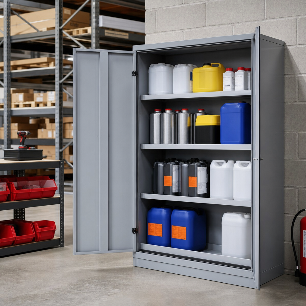 Modular COSHH Hazardous Chemical Storage Cabinet