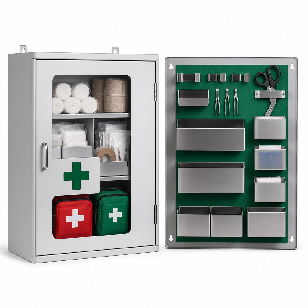 Modular First Aid Kit and Shadow Board for 5S Workplaces