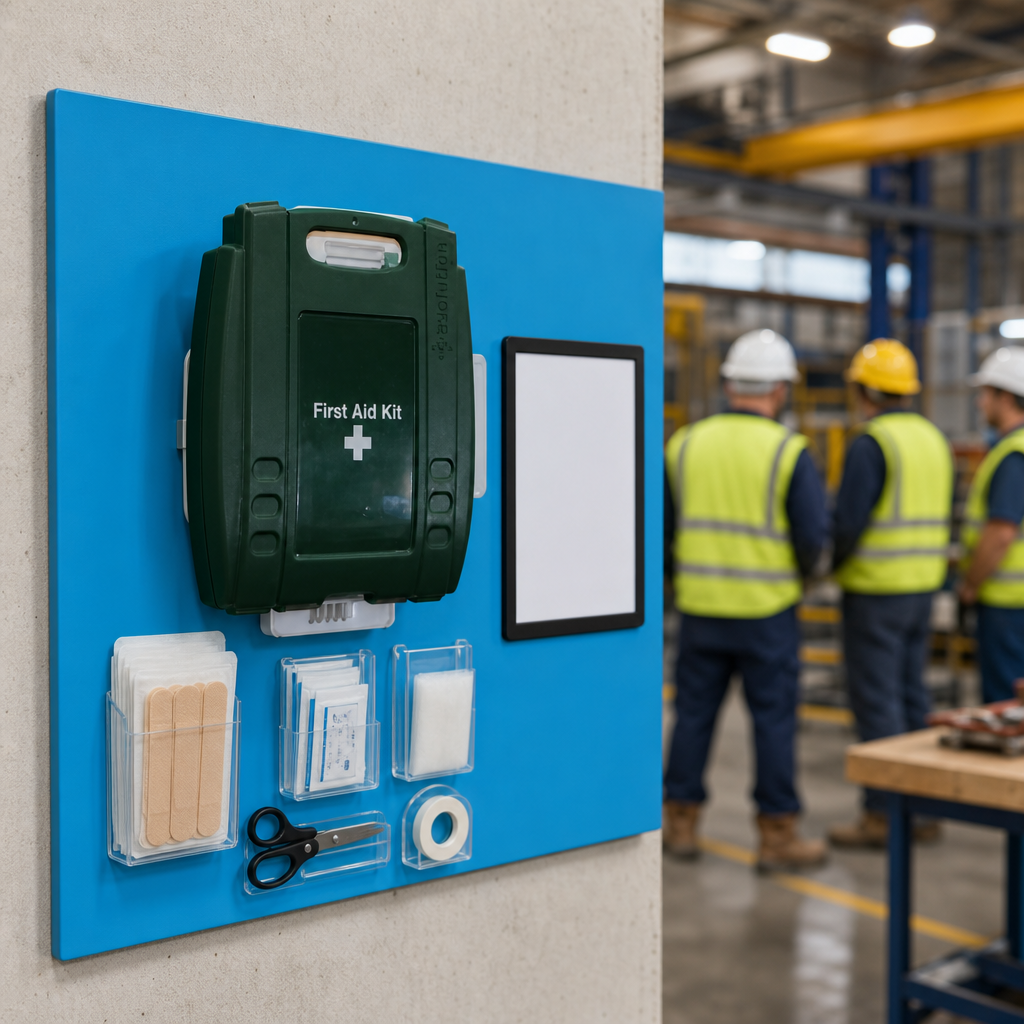 Modular First Aid Kit Shadow Board for 5S Workspaces