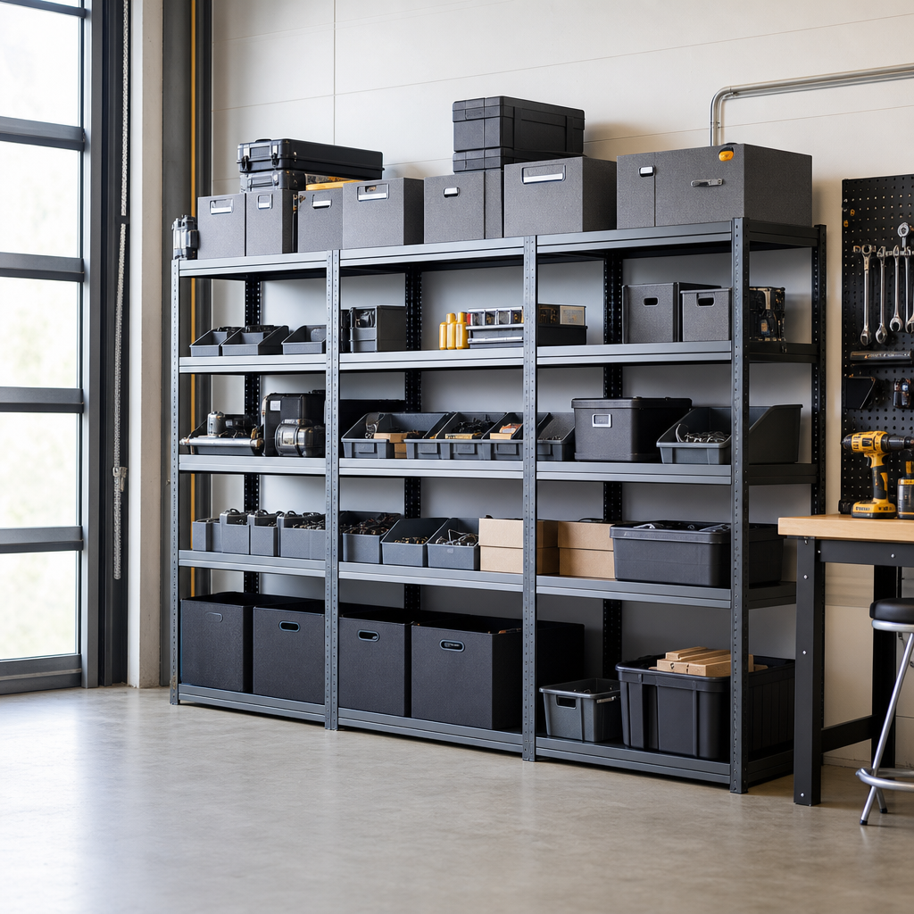 Modular Office Bookcase with Storage Boxes