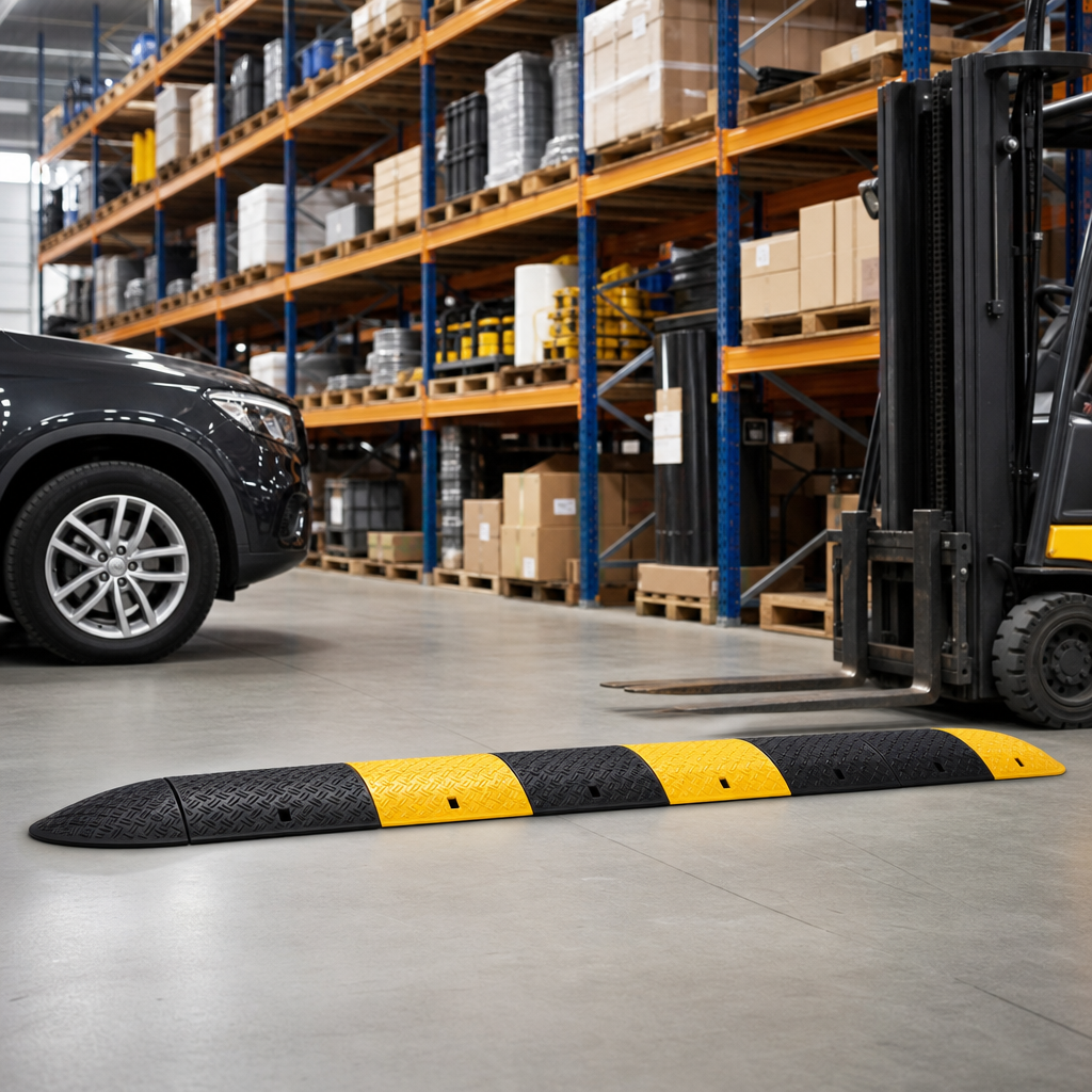 Modular Speed Bump for Medium Traffic Areas
