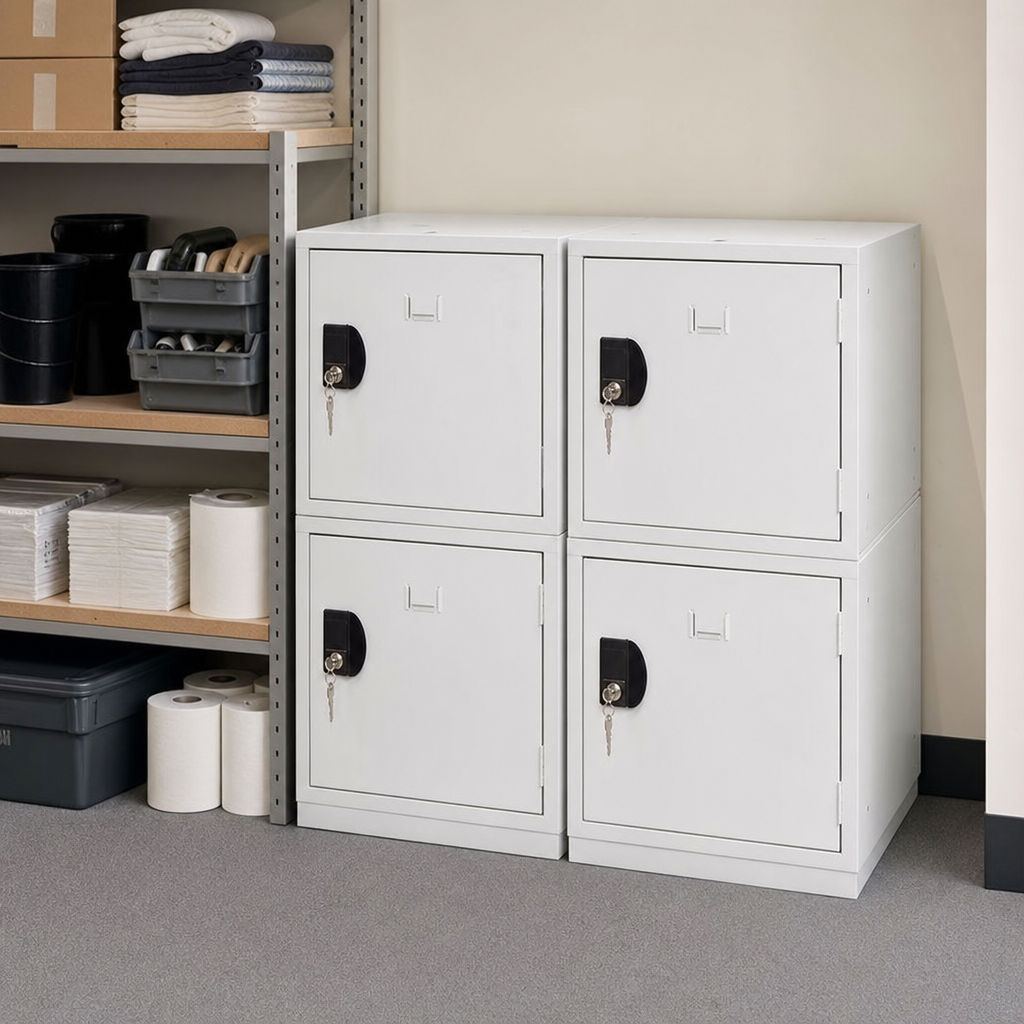 Modular Steel Cube Locker Compartments