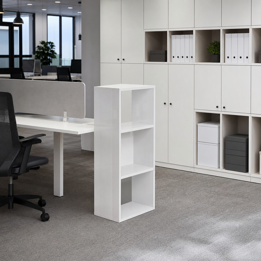 Modular White Office Storage Cube Cabinet