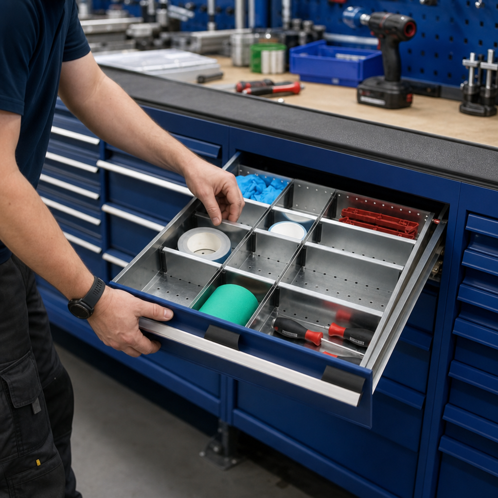 Multi Compartment Drawer Dividers for 650mm Tool Drawers