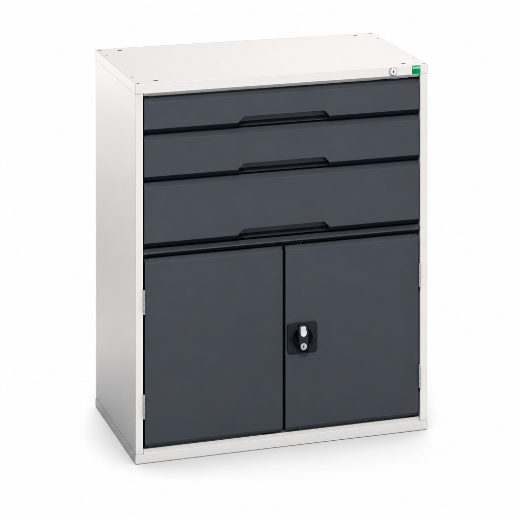 Multi-Drawer Metal Tool Cabinet with Shelf 1000x800mm