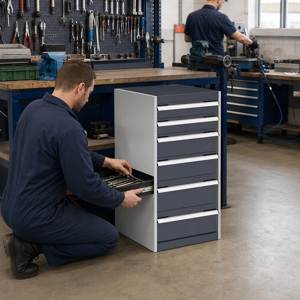 Multi Drawer Tool Storage Cabinet 1000h x 525w x 525d mm