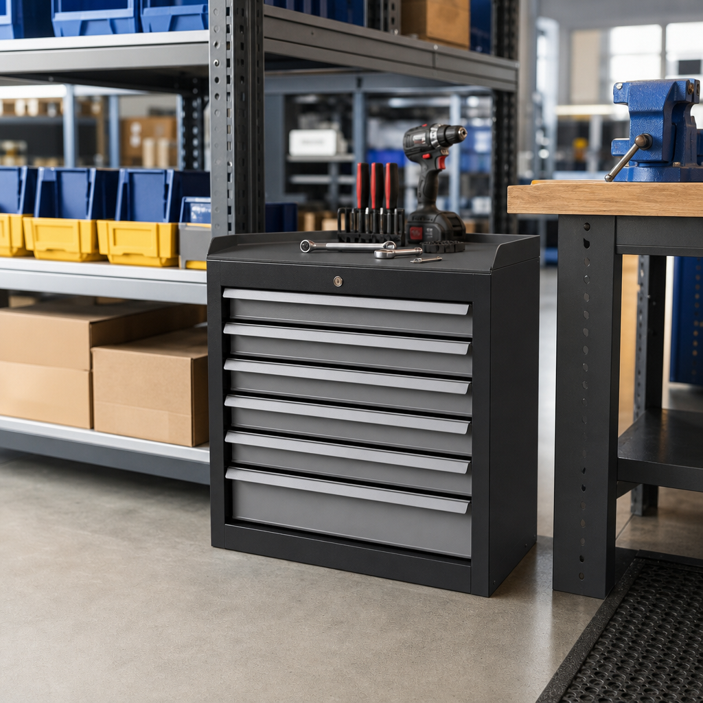 Multi Drawer Tool Storage Cabinet 600x525x525mm