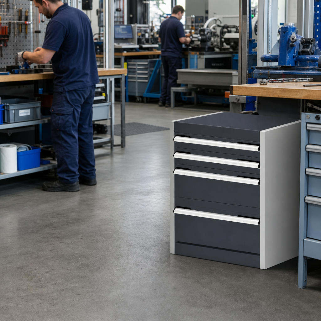 Multi Drawer Tool Storage Cabinet 600x525x650mm