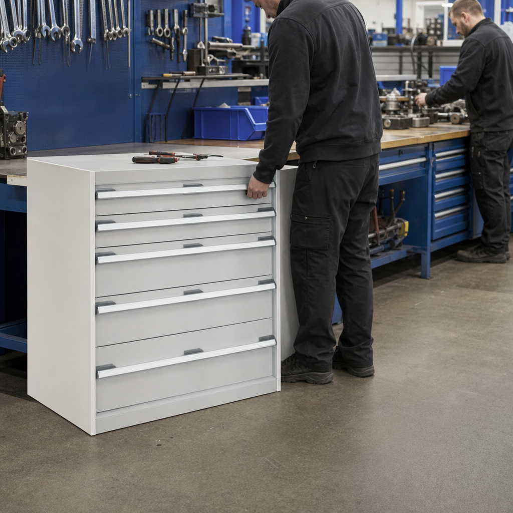 Multi Drawer Tool Storage Cabinet 800x800x750mm