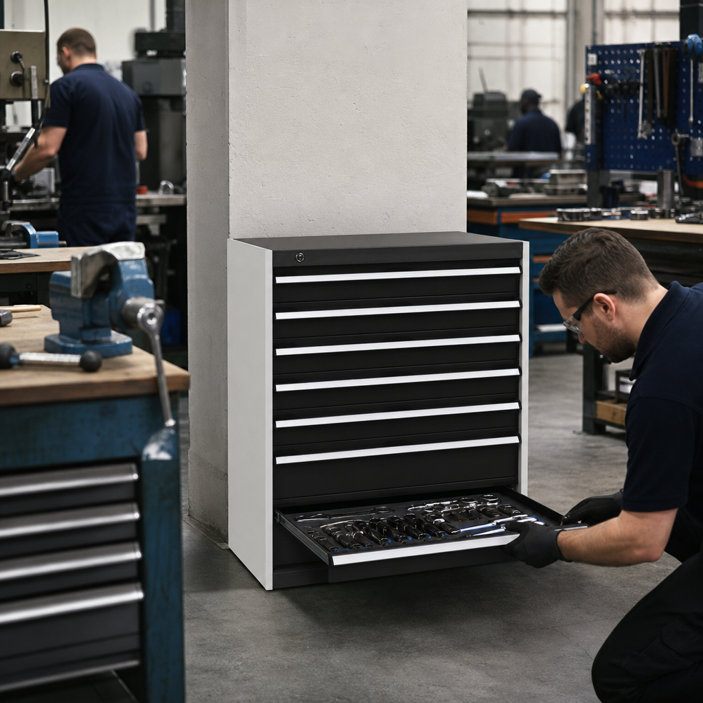 Multi Drawer Tool Storage Cabinet 900h x 800w x 525d mm