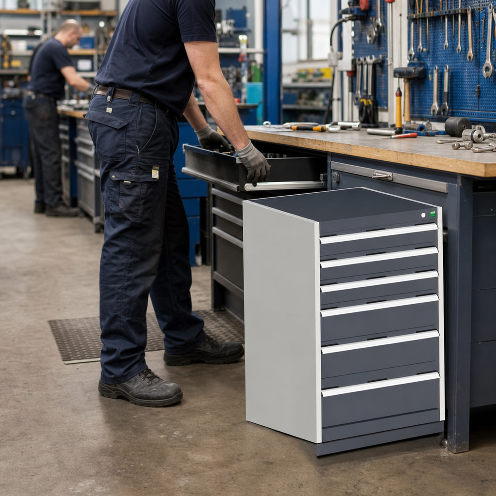Multi Drawer Tool Storage Cabinet 900x650x525mm