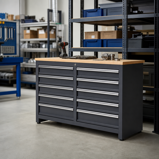 Multi Drawer Tool Storage Cabinet 900x650x750mm