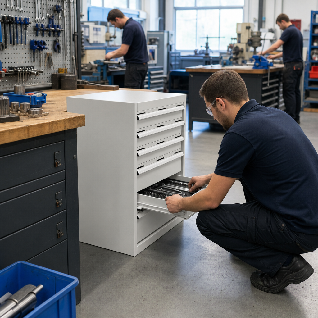 Multi Drawer Tool Storage Cabinet 900x650x750mm