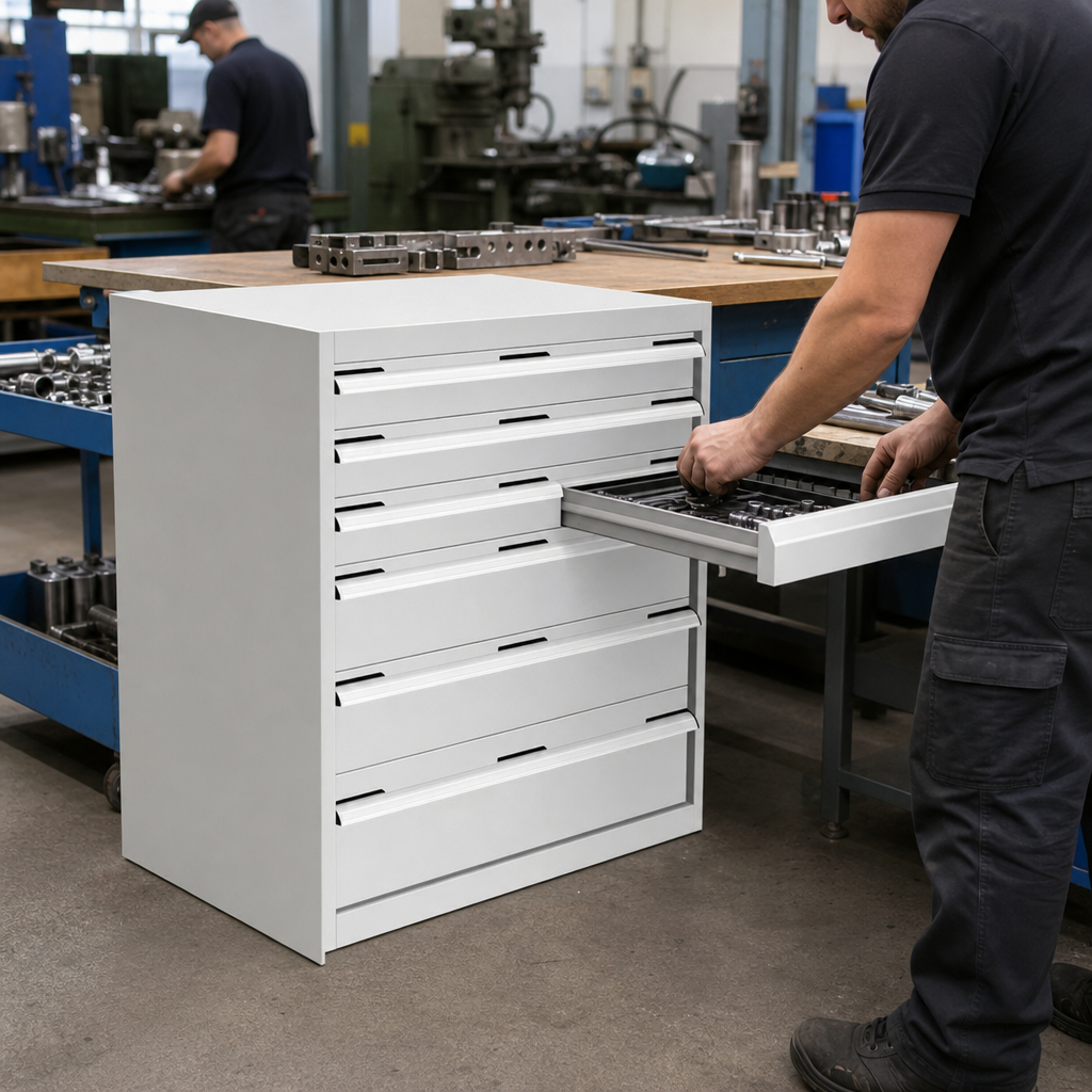 Multi Drawer Tool Storage Cabinet 900x800x750mm