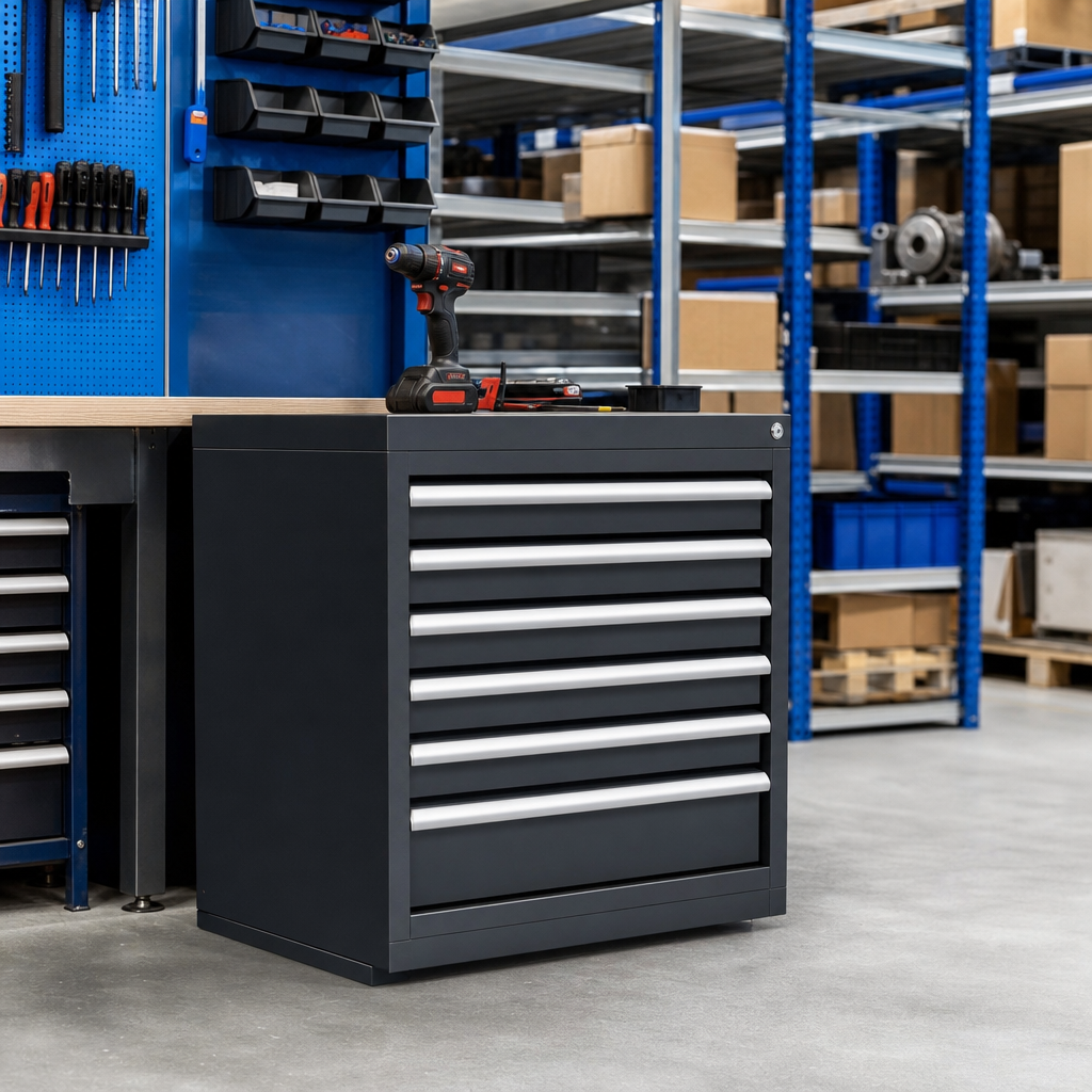 Multi Drawer Tool Storage Cabinet 900x800x750mm