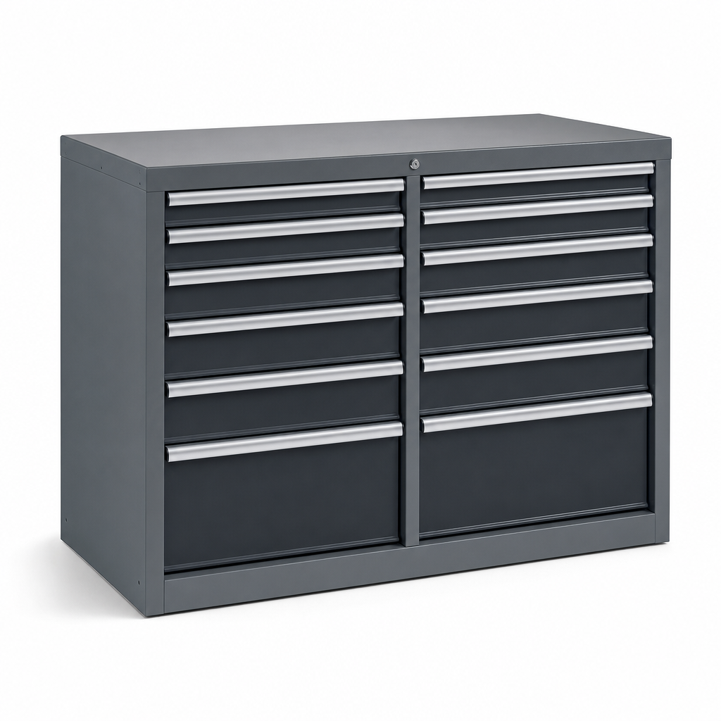 Multi Drawer Tool Storage Cabinets 1200x1050x650mm