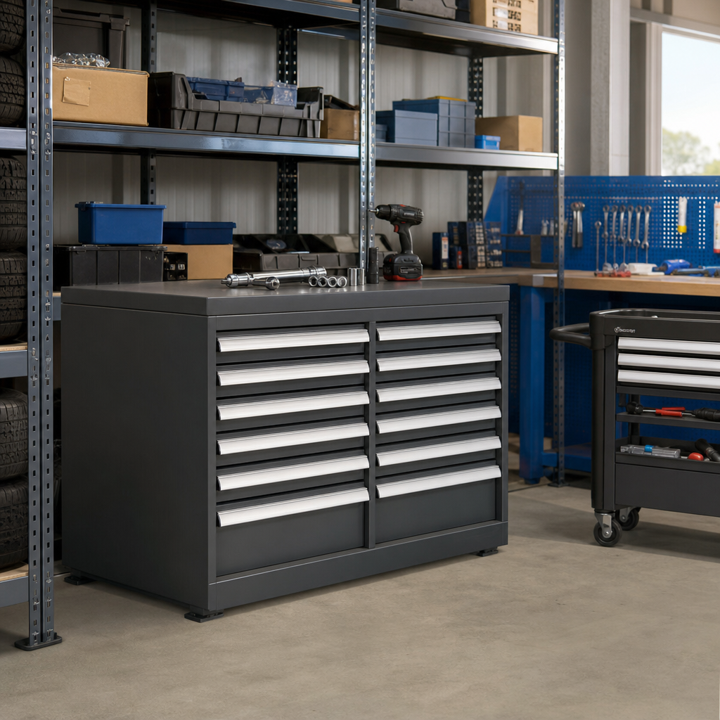 Multi Drawer Tool Storage Cabinets 1200x1050x750mm