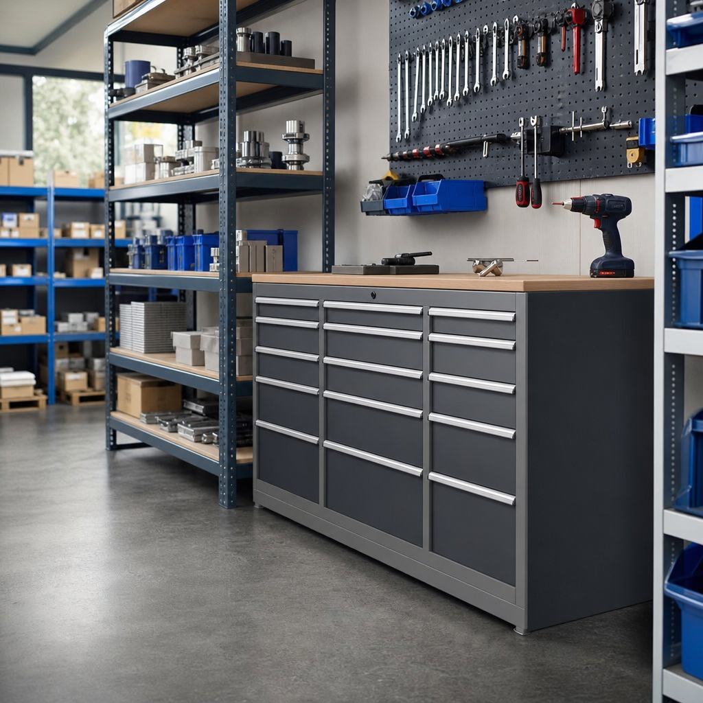 Multi Drawer Tool Storage Cabinets 1200x525x650mm