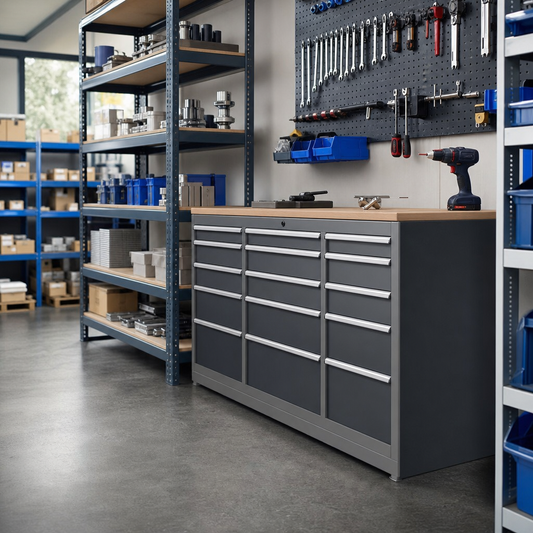 Multi Drawer Tool Storage Cabinets 1200x525x650mm