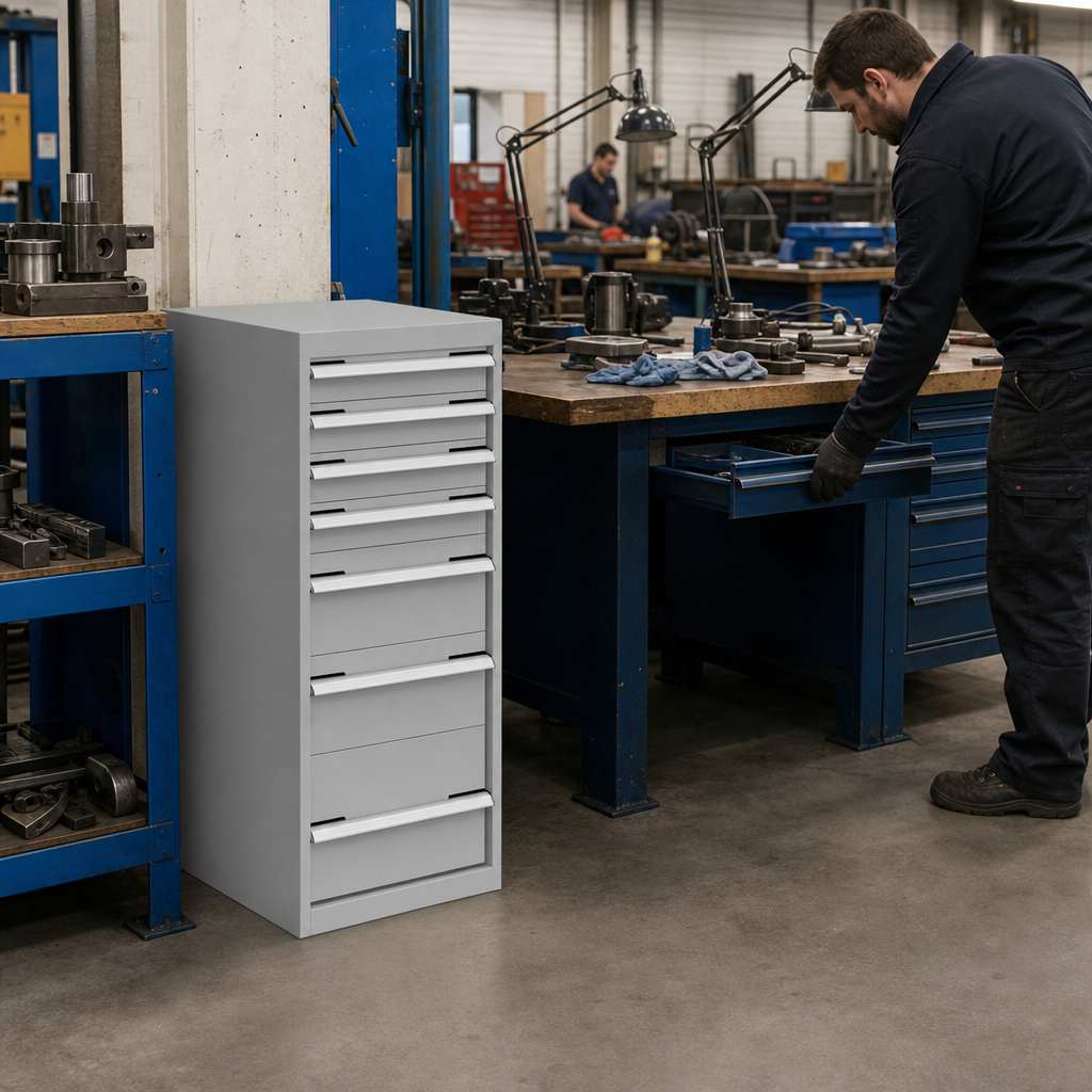 Multi Drawer Tool Storage Cabinets 1200x525x650mm