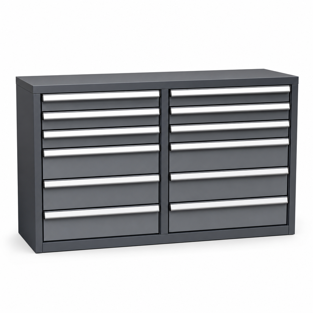 Multi Drawer Tool Storage Cabinets 1200x525x650mm