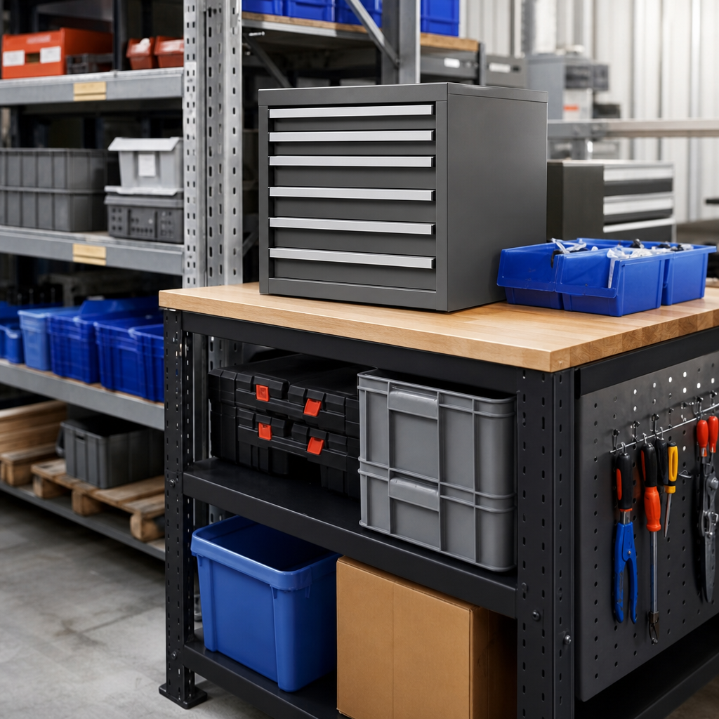 Multi Drawer Tool Storage Cabinets 400x650x650mm