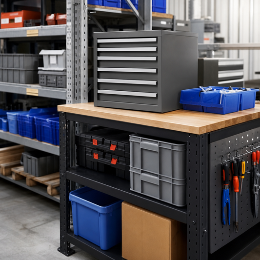 Multi Drawer Tool Storage Cabinets 400x650x650mm